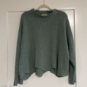 Listicle Sage Green Crew Neck Sweater